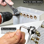 Kit Ferramenta Rebite Rosqueado Pesado